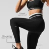 Leggings High-Waist Airbrush 7/8 Better Together - Nero/Bianco