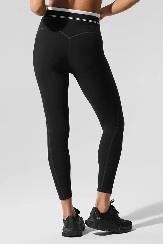 Leggings High-Waist Airbrush 7/8 Better Together - Nero/Bianco