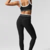 Leggings High-Waist Airbrush 7/8 Better Together - Nero/Bianco