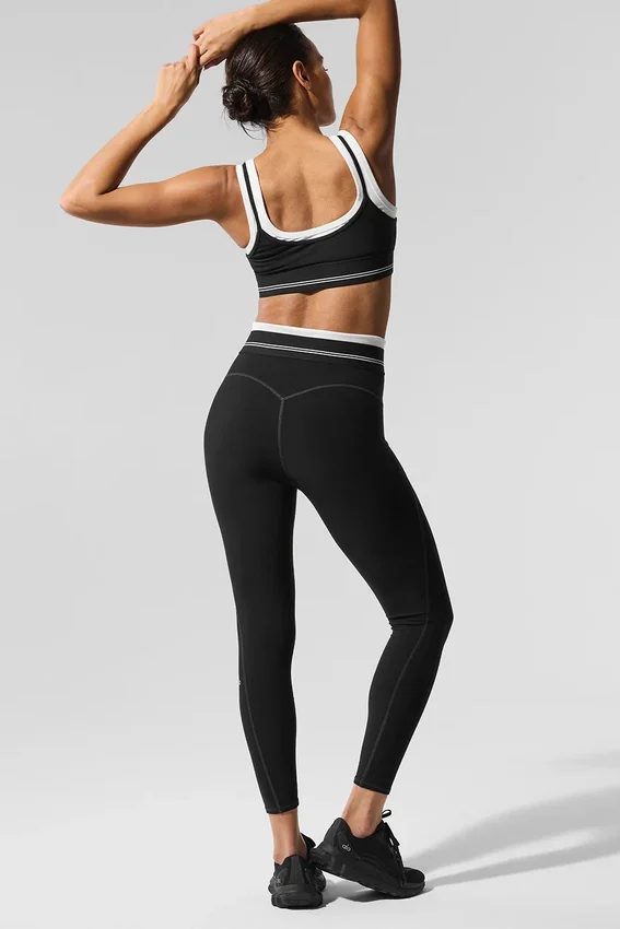 Leggings High-Waist Airbrush 7/8 Better Together - Nero/Bianco