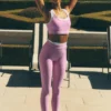 Leggings High-Waist Airbrush 7/8 Better Together - Rosa Cuore Caramella/Bianco