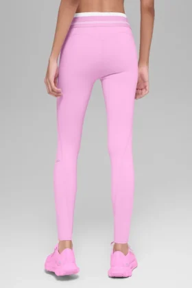 Leggings High-Waist Airbrush 7/8 Better Together – Rosa Cuore Caramella/Bianco