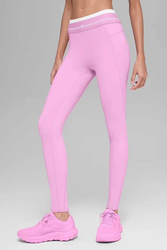 Leggings High-Waist Airbrush 7/8 Better Together - Rosa Cuore Caramella/Bianco