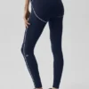 Leggings High-Waist Airbrush 7/8 Heart Throb - Blu navy/Bianco