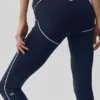 Leggings High-Waist Airbrush 7/8 Heart Throb - Blu navy/Bianco