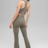 Leggings High-Waist Airbrush con taglio bootcut 7/8 - Cacao chiaro