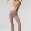 Leggings High-Waist Airbrush con taglio bootcut 7/8 - Taupe