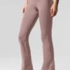 Leggings High-Waist Airbrush con taglio bootcut 7/8 - Taupe