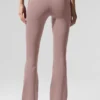 Leggings High-Waist Airbrush con taglio bootcut 7/8 - Taupe