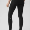 Leggings High-Waist Airbrush Fast Track - Nero/Bianco