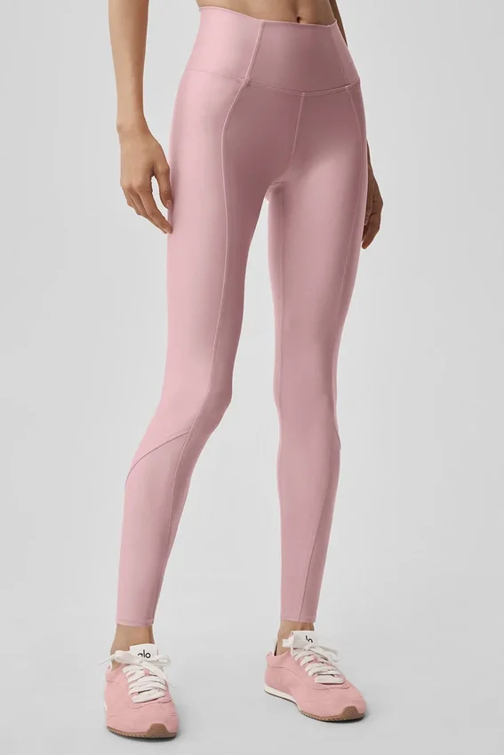 Leggings High-Waist Airlift 7/8 Fine Line - Rosa vintage