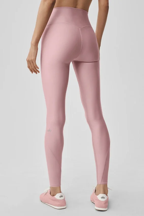 Leggings High-Waist Airlift 7/8 Fine Line - Rosa vintage