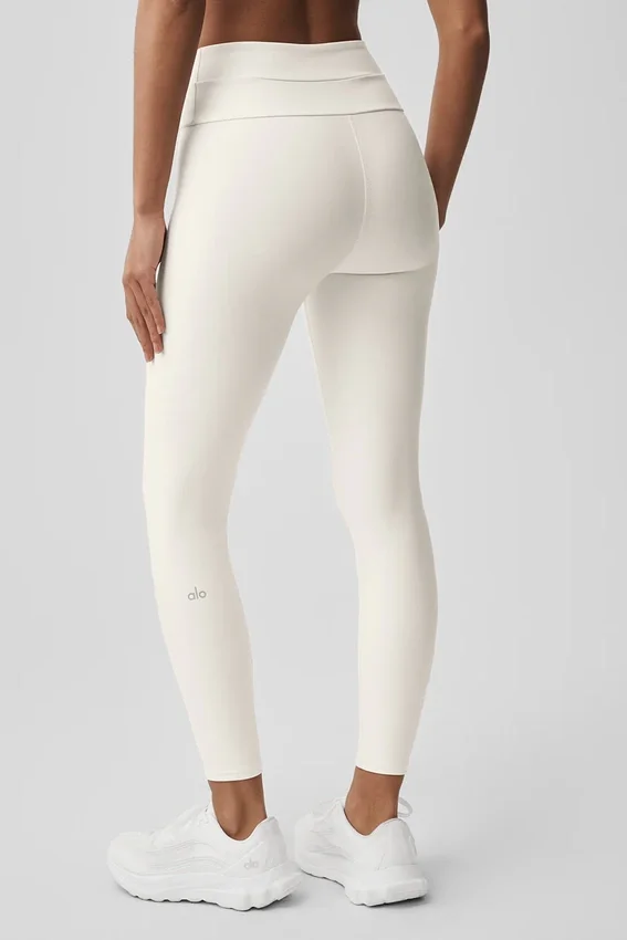 Leggings High-Waist Airlift 7/8 Horizon - Avorio