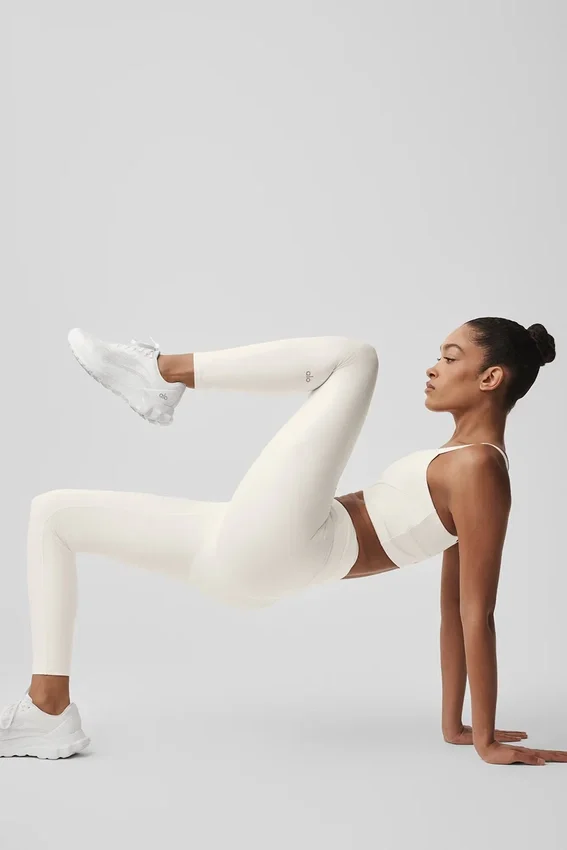 Leggings High-Waist Airlift 7/8 Horizon - Avorio