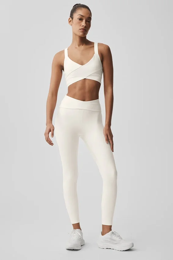 Leggings High-Waist Airlift 7/8 Horizon - Avorio