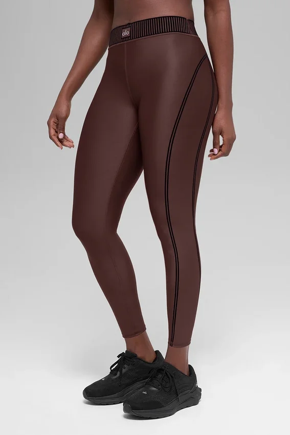 Leggings High-Waist Airlift 7/8 Line Up - Brownstone