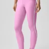 Leggings High-Waist Airlift Charger 7/8 - Rosa Candy Heart/Bianco