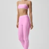 Leggings High-Waist Airlift Charger 7/8 - Rosa Candy Heart/Bianco