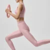 Leggings High-Waist Airlift con effetto modellante - Rosa vintage/Bianco