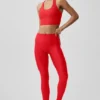 Leggings High-Waist Airlift dalla linea slanciata - Rosso brillante