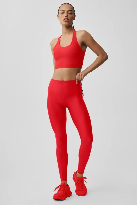 Leggings High-Waist Airlift dalla linea slanciata - Rosso brillante