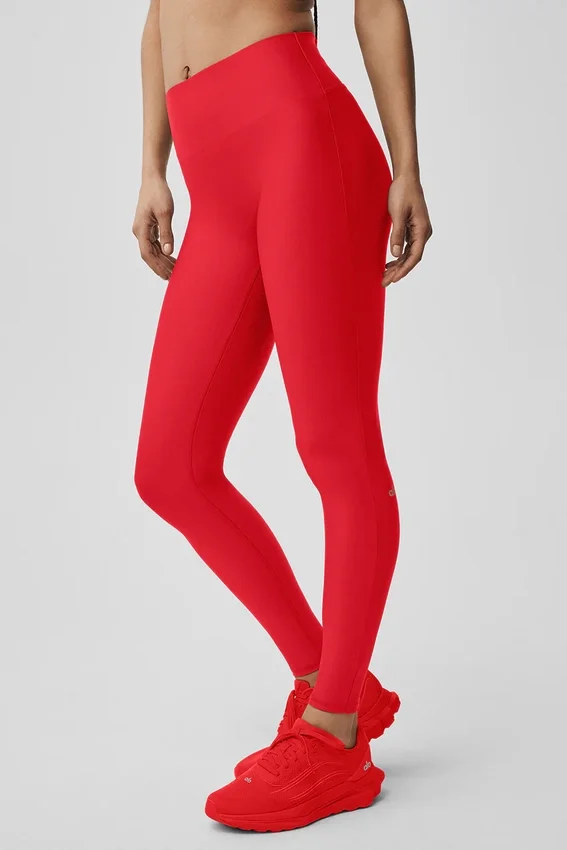 Leggings High-Waist Airlift dalla linea slanciata - Rosso brillante