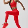 Leggings High-Waist Airlift dalla linea slanciata - Rosso brillante