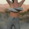 Leggings High-Waist Airlift Light Speed - Grigio lunare