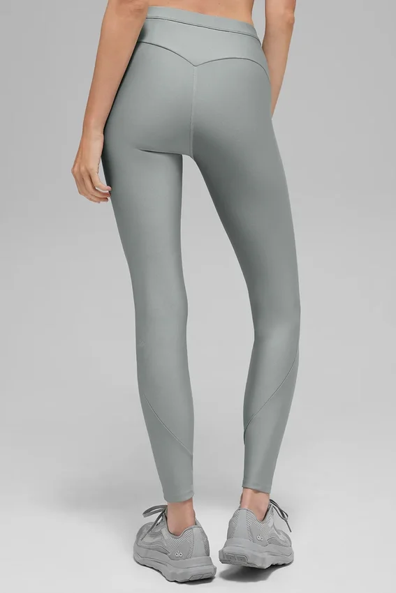 Leggings High-Waist Airlift Light Speed - Grigio lunare