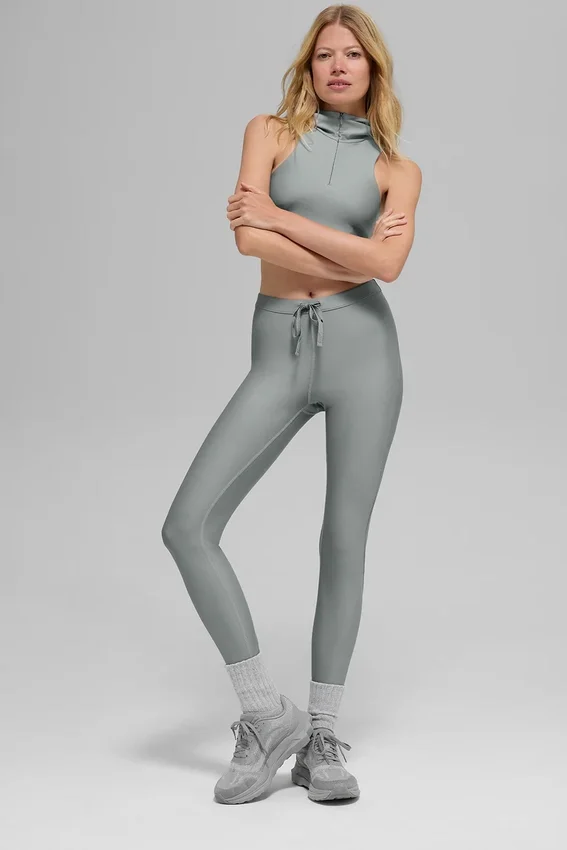 Leggings High-Waist Airlift Light Speed - Grigio lunare