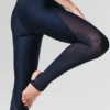Leggings High-Waist Airlift Mesh Darling - Blu navy