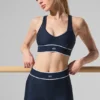 Leggings High-Waist Airlift Mesh Darling - Blu navy