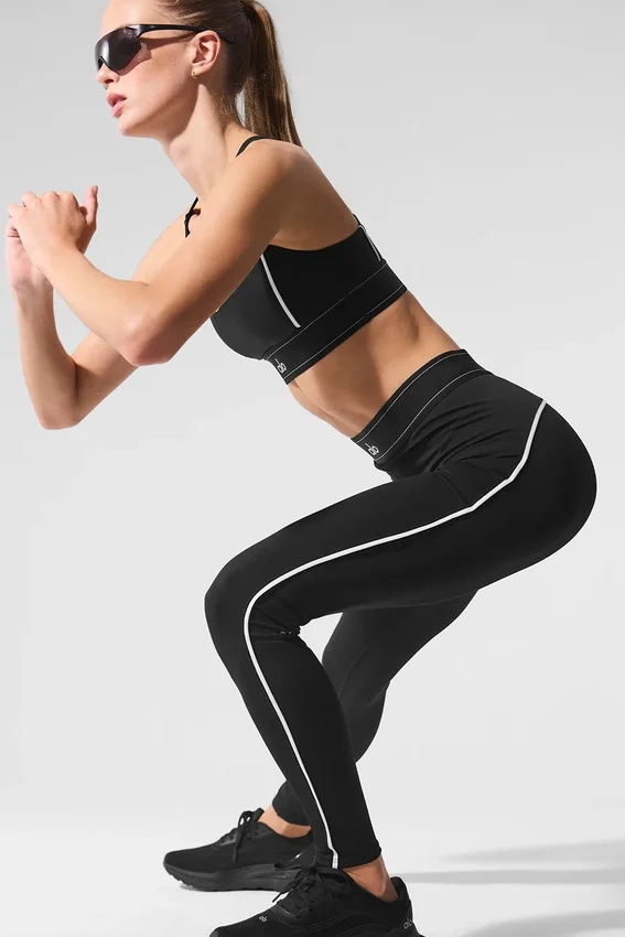 Leggings High-Waist Airlift - Nero/Bianco