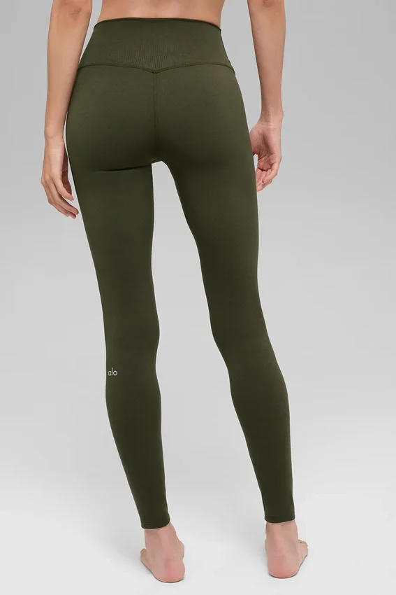 Leggings High-Waist Alo Softsculpt - Verde oliva