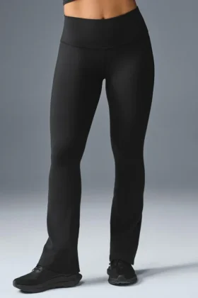 Leggings High-Waist bootcut - Nero