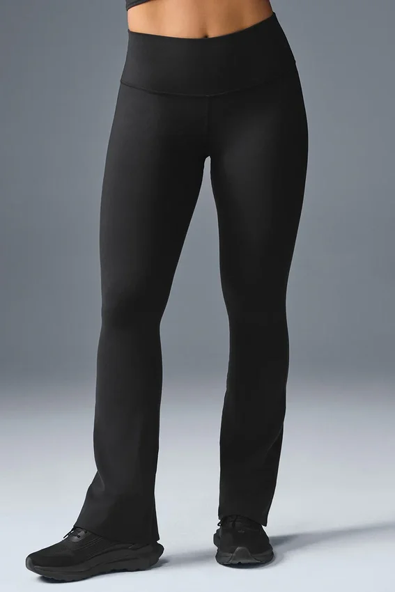 Leggings High-Waist bootcut - Nero
