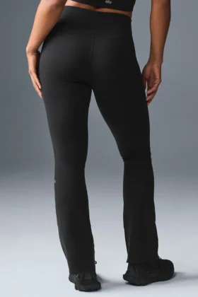 Leggings High-Waist bootcut – Nero