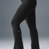 Leggings High-Waist bootcut - Nero