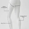 Leggings High-Waist con motivo a cuore Airbrush - Bianco/Nero
