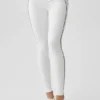 Leggings High-Waist con motivo a cuore Airbrush - Bianco/Nero