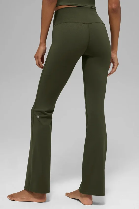Leggings High-Waist con taglio svasato Alo Softsculpt - Verde oliva