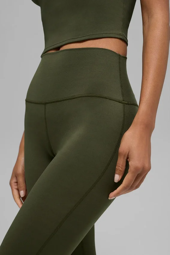Leggings High-Waist con taglio svasato Alo Softsculpt - Verde oliva