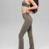 Leggings High-Waist e gamba svasata Airbrush - Cacao chiaro
