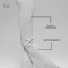 Leggings High-Waist e gamba svasata Alosoft Intuition - Grigio melange sportivo