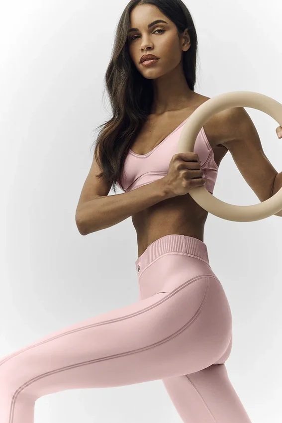 Leggings Mirage 7/8 della linea Airlift - Rosa Champagne