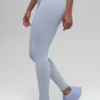 Leggings senza cuciture High-Waist con motivo a coste bicolore - Winter Frost Heather