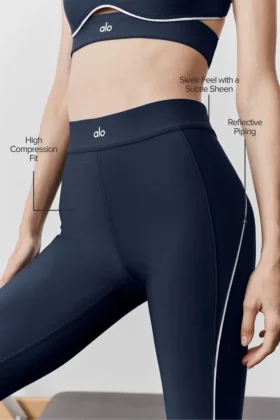 Leggings Speedwork High-Waist Airlift 7/8 – Blu navy