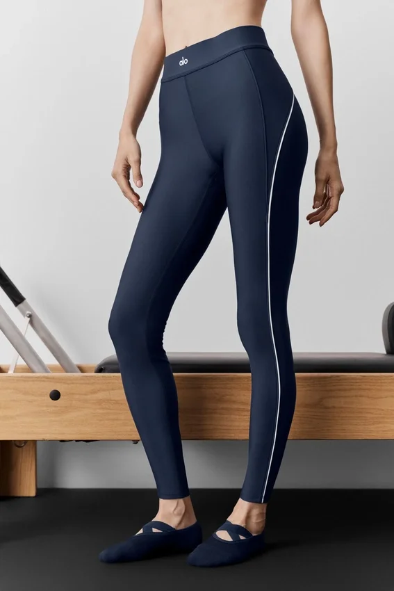 Leggings Speedwork High-Waist Airlift 7/8 - Blu navy