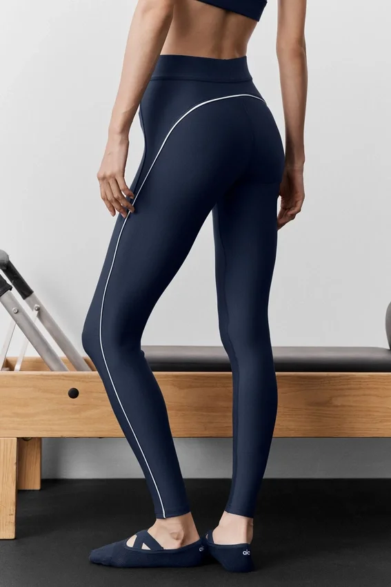 Leggings Speedwork High-Waist Airlift 7/8 - Blu navy