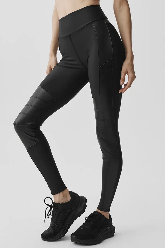 Leggings Supermoto High-Waist Airlift Winter Warm - Nero